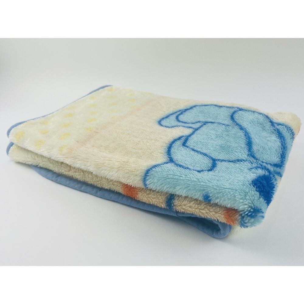 VTG Child of Mine Baby Blanket Yellow Blue Teddy 2 Bear Bird Sun Plush Throw Sof - Picture 7 of 16